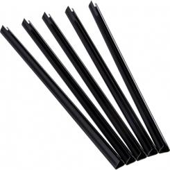 FELLOWES Pack de 50 lomeras Negras 12 mm