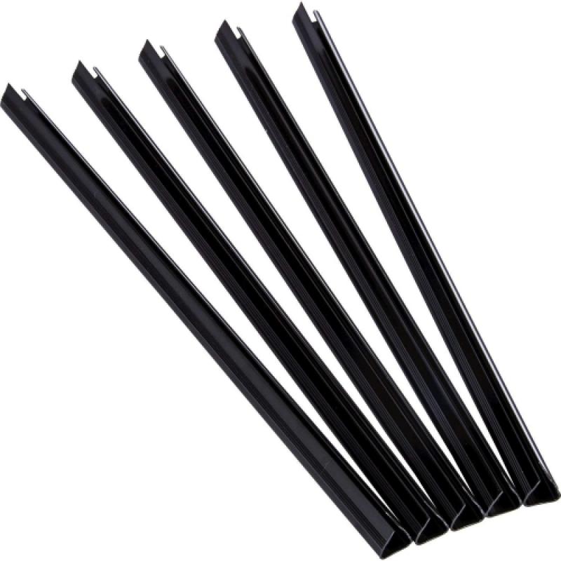 FELLOWES Pack de 50 lomeras Negras 12 mm