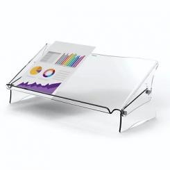 FELLOWES Soporte elevador para monitor regulable con atril de documentos Clarity