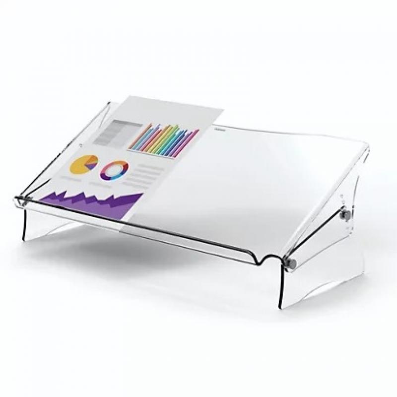 FELLOWES Soporte elevador para monitor regulable con atril de documentos Clarity