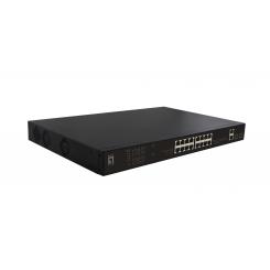 LevelOne FGP-2031 switch No administrado Fast Ethernet (10/100) Energía sobre Ethernet (PoE) 1U Negro