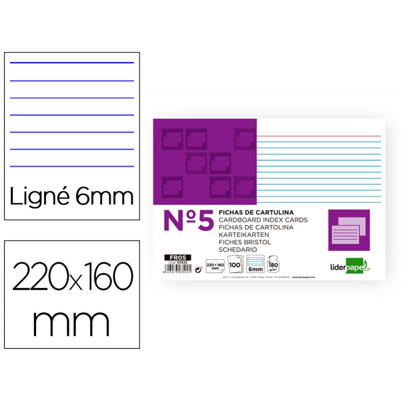 ficha-liderpapel-rayada-nº5-160x220-mm-180gr-m2-paquete-de-100-unidades