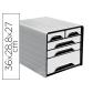 fichero-cajones-de-sobremesa-cep-5-cajones-mixtos-blanco-negro-360x288x270-mm