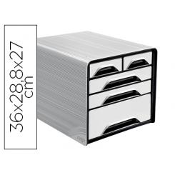 Fichero Cajones De Sobremesa CEP 5 Cajones Mixtos Blanco/Negro 360X288X270 mm