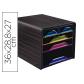 fichero-cajones-de-sobremesa-cep-5-cajones-mixtos-negro-multicolor-360x288x270-mm
