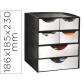 fichero-cajones-de-sobremesa-cep-6-cajones-poliestireno-color-gris-y-marron-especial-para-snacks-186x185x23-cm