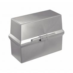 ESSELTE Fichero de sobremesa para fichas DIN A7, gris (N,1- 6.5x9.5cm, DIN A7- 7.4x10.5cm)