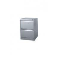 Fichero metalico de 2 cajones 71cm alto 65cm prof, 47,5 ancho color Gris