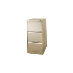 Fichero metalico de 3 cajones 101 cm alto 65cm prof, 47,5 ancho color beige