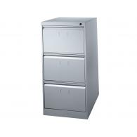 Fichero metalico de 3 cajones 101cm alto 65cm prof, 47,5 ancho color Gris