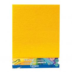 Fieltro Campus 23X30,5 160G Amarillo 3 Uds