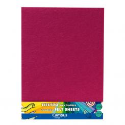 Fieltro Campus 23X30,5 160G Rosa oscuro 3 Ud
