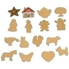 Figuras Madera Nief.Para Decorar B.32 Ud