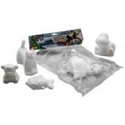 Figuras Poliespan Surtido Bolsa 6 (Gato, Pez, Dinosaurio, Tortuga, Oso, Conejo)