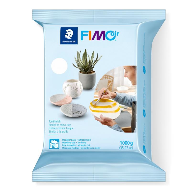 Fimo Air Pasta Modelar FimoAir Basic pastilla de 1000 gr color Blanco
