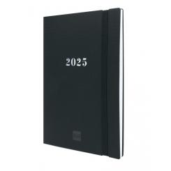 FINOCAM Agenda Anual (2024-25) 16 Meses Internacional DOTTED cosida S/V Apais. Y10 140X204 c/goma Negro