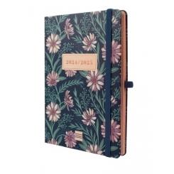 FINOCAM Agenda Anual (2024-25) 18 Meses Internacional MINIMAL cosida tapa extradura S/V Apais. M5 140X190 c/goma Daisy