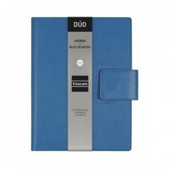FINOCAM Agenda Anual (2025) DUO DUOUNO espiral c/cubierta sintética c/broche E10 155X212 D/P Azul