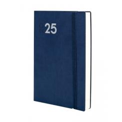 FINOCAM Agenda Anual (2025) DYNAMIC MARA cosida tapa flexible c/goma Y10 140X204 D/P Azul