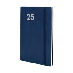 FINOCAM Agenda Anual (2025) DYNAMIC MARA cosida tapa flexible c/goma Y10 140X204 S/V Apais. Azul