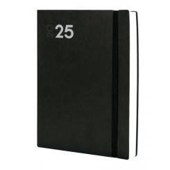 FINOCAM Agenda Anual (2025) DYNAMIC MARA cosida tapa flexible c/goma Y12 210X270 D/P Negro