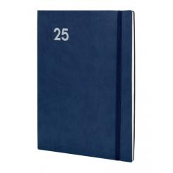 FINOCAM Agenda Anual (2025) DYNAMIC MARA cosida tapa flexible c/goma Y12 210X270 S/V Azul