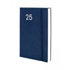 FINOCAM Agenda Anual (2025) DYNAMIC MARA cosida tapa flexible c/goma Y4 120X170 D/P Azul