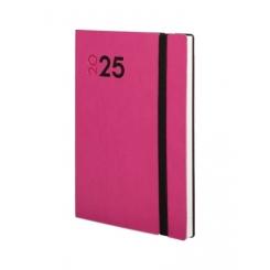 FINOCAM Agenda Anual (2025) DYNAMIC MARA cosida tapa flexible c/goma Y4 120X170 S/V Fucsia