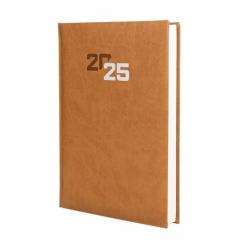 FINOCAM Agenda Anual (2025) DYNAMIC MILANO cosida tapa acolchada Y11 165X240 D/P Marron
