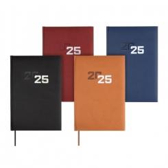 FINOCAM Agenda Anual (2025) DYNAMIC MILANO cosida tapa acolchada Y11 165X240 D/P Surtido de 5