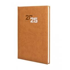 FINOCAM Agenda Anual (2025) DYNAMIC MILANO cosida tapa acolchada Y11 165X240 S/V Marron