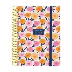 FINOCAM Agenda Anual (2025) espiral DESIGN COLLECTION espiral tapa PP c/goma E10 155X212 D/P Gala