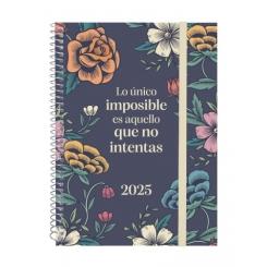 FINOCAM Agenda Anual (2025) espiral DESIGN COLLECTION espiral tapa PP c/goma E10 155X212 S/V Apais. Imposible