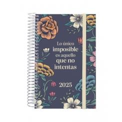 FINOCAM Agenda Anual (2025) espiral DESIGN COLLECTION espiral tapa PP c/goma E5 117X181 D/P Imposible