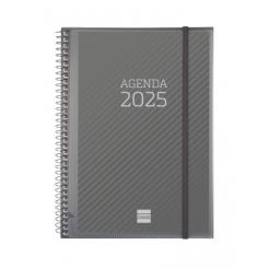 FINOCAM Agenda Anual (2025) espiral personalizable espiral tapa PP c/goma E10 155X212 S/V Apais.