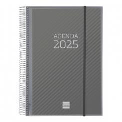 FINOCAM Agenda Anual (2025) espiral personalizable espiral tapa PP c/goma E40 210X297 D/P