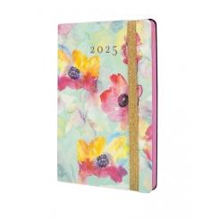 FINOCAM Agenda Anual (2025) FLEXI JOY cosida tapa flexible c/goma F4 118X168 S/V Apais. Bloom