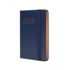 FINOCAM Agenda Anual (2025) FLEXI LISA cosida tapa flexible c/goma F2 82X127 S/V Apais. Azul