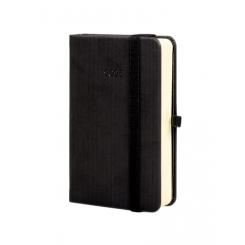 FINOCAM Agenda Anual (2025) MINIMAL TEXTURA cosida tapa dura c/goma M2 82X127 D/P Negro