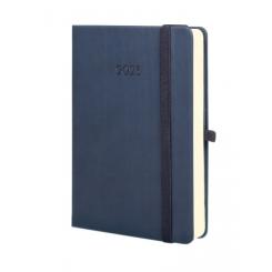 FINOCAM Agenda Anual (2025) MINIMAL TEXTURA cosida tapa dura c/goma M4 118X168 D/P Azul