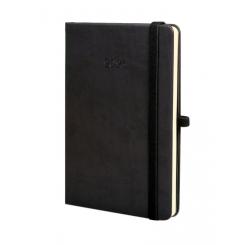 FINOCAM Agenda Anual (2025) MINIMAL TEXTURA cosida tapa dura c/goma M4 118X168 S/V Apais. Negro