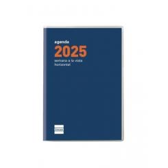 FINOCAM Agenda Anual (2025) PLANA COCTEL cosida tapa PP Pl3 82X127 S/V Apais. Azul