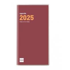 FINOCAM Agenda Anual (2025) PLANA COCTEL cosida tapa PP Pl4 80X150 M/V Burdeos