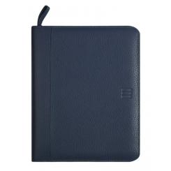 FINOCAM Agenda Anual OPEN piel cremallera ANDREA 1000 155X215 S/V Azul