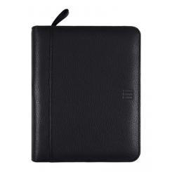 FINOCAM Agenda Anual OPEN piel cremallera ANDREA 1000 155X215 S/V Negro