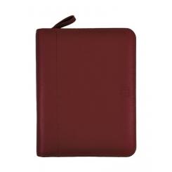 FINOCAM Agenda Anual OPEN piel cremallera ANDREA 500 117X181 S/V Burdeos