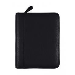 FINOCAM Agenda Anual OPEN piel cremallera ANDREA 500 117X181 S/V Negro