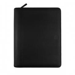 FINOCAM Agenda Anual OPEN piel cremallera ANDREA anillas c/portadocumentos 4000 210X297 S/V Negro