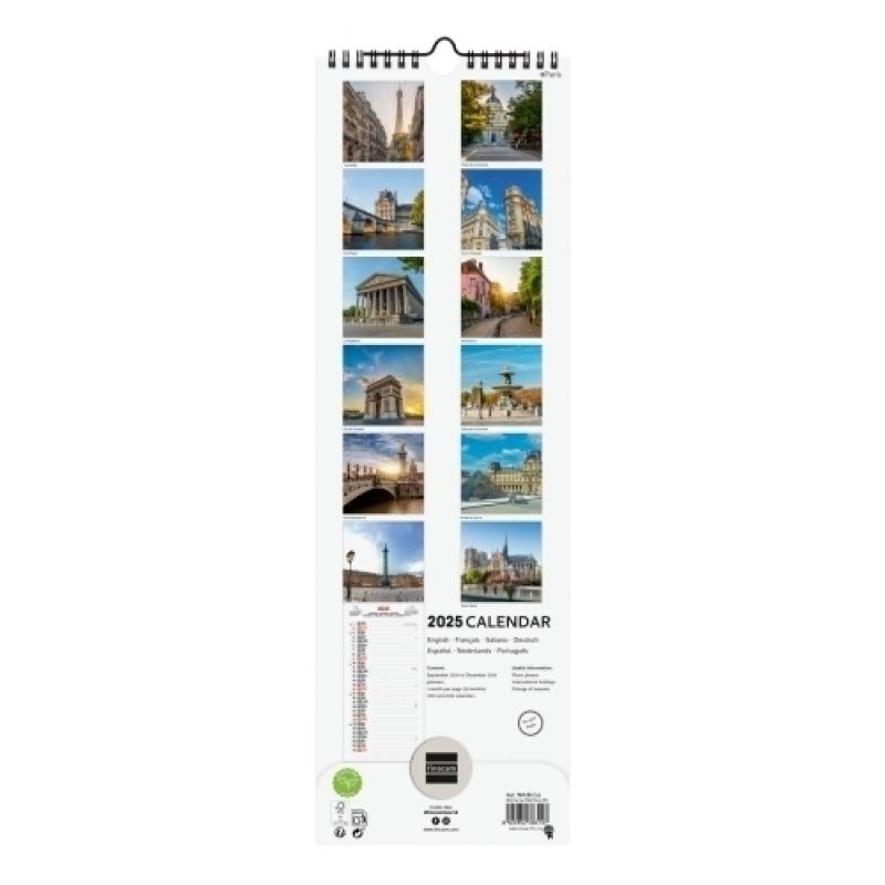 finocam-calendario-2025-internacional-pared-imagenes-mensual-para-escribir-155x480-paris