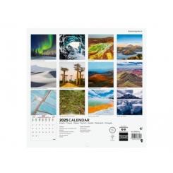 FINOCAM Calendario (2025) Internacional pared imágenes mensual para escribir 180X180 Nature
